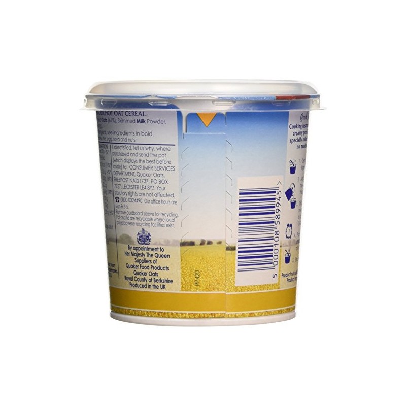 Quaker Oat So Simple Golden Syrup Porridge Pots, 57 g