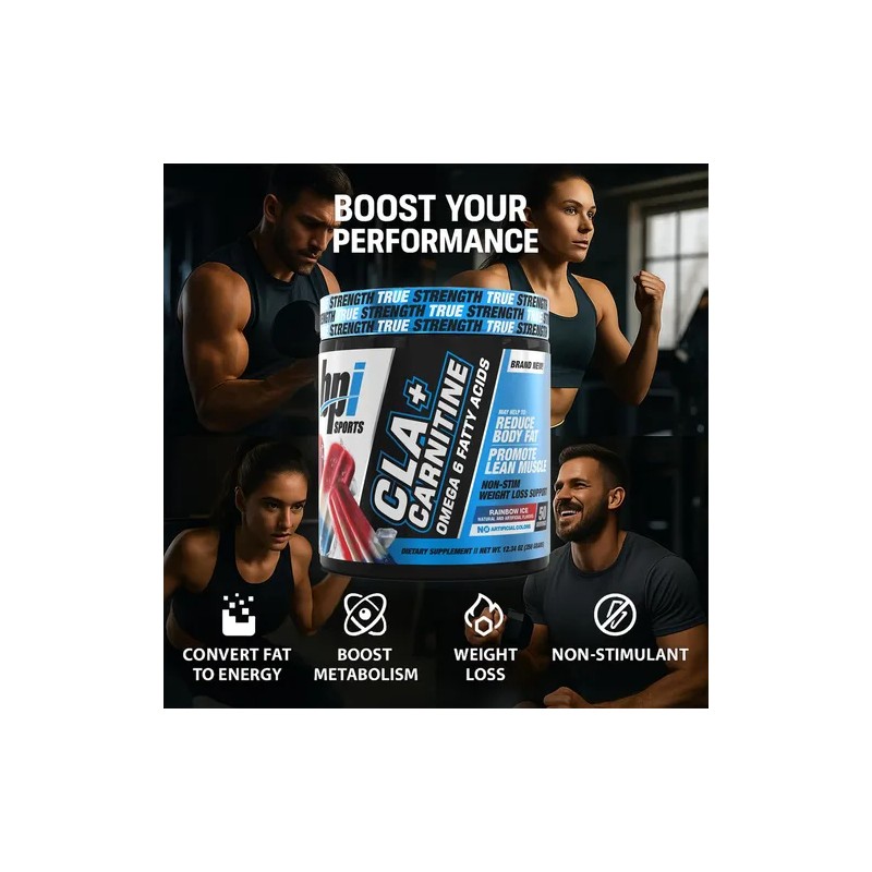 Bpi Clacarnitine Rainbow Ice 50 Porciones Sin Cafeína