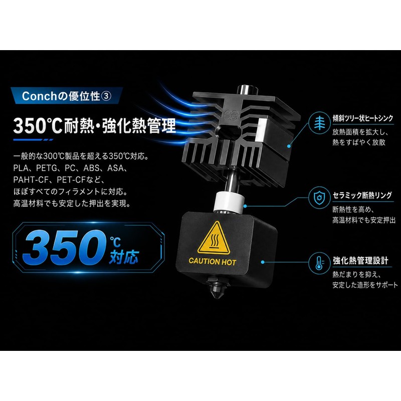 Phaetus Bambu Lab H2D/H2S/A1/A1 Mini Compatible High Flow Hot End