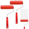 2 Pcs Texture Roller 7'' Drywall Texture Roller Decoration Textured