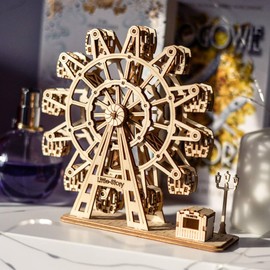 Little Story Wooden Puzzle 3D Educational Do It Self for Children Adults Collectible (Giant Wheel)