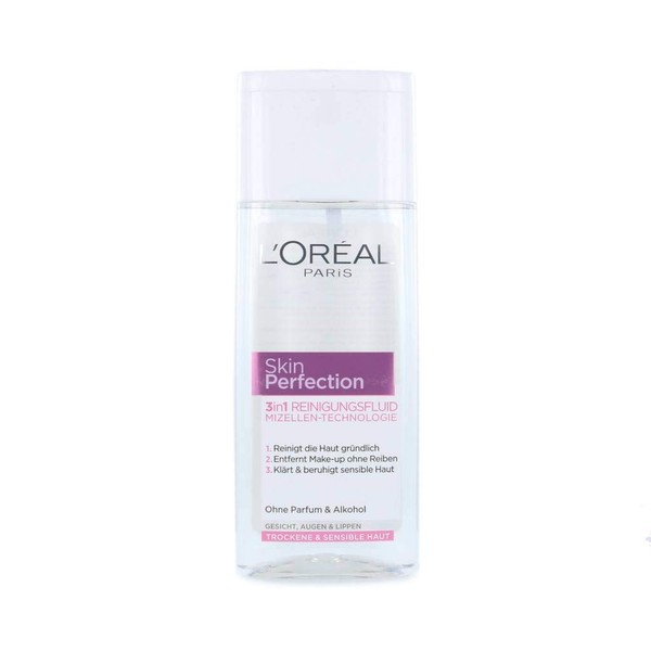 L'Oreal Skin Perfection 3-in-1 Cleansing Fluid 200 ml / Facial