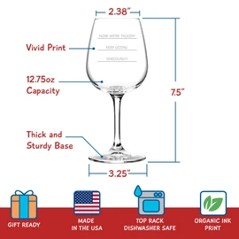 Seriously? I need more wine funny wine glass, 12.75 ounce, humorous, cool present idea for women, mom, daughter, wife, her, sister, coworker, or best friend