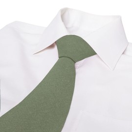 Mantieqingway Men's Skinny Tie Solid Color Neckties 2.56'' Casual Business Ties for Daily Dress, Business, Weddings, Groom, Groomsmen, Missions, Dances, Gifts