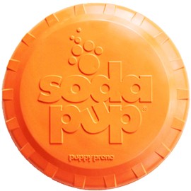 SodaPup Bottle Top – Durable Flyer Retrieving Toy Made in USA from Non-Toxic, Pet-Safe, Food Safe Natural Rubber for Bonding, Physical Exercise, Building Confidence, Teaching Self-Control, & More