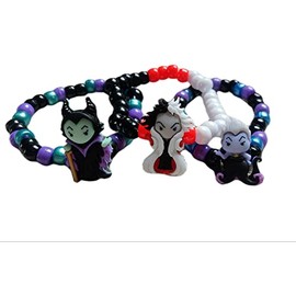 Bad Girl Villians Cruella Ursula Maleficant Kandi Single Bracelets Set