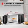 TOSHIBA ML4-EM09PA(BS) Small Countertop Microwave Oven with 6 Auto Menus,