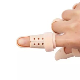 손가락깁스고정 손가락 깁스 지지대 엄지 검지 고정 보호대 [0호] Finger Cast Support Finger Splint Stabilizer Thumb Index Finger Protection [Size 0]