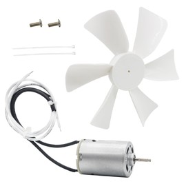 6’’ Replacement RV Vent Fan Motor & Fan Blade, 12V D-Shaft RV Vent Motor Compatible with Heng's, Elixir, Jensen, Jayco,Toyota Dolphin RV