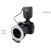 Meike LED Macro Ring Blitzlicht FC-100 Kompatibel mit Canon Nikon