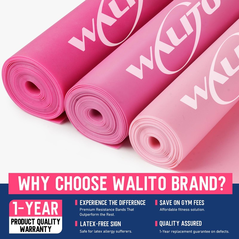 WALITO Resistance Bands for Working Out, Exercise Bands for Women