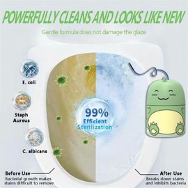 Jemattely Crazy Clean Toilet Bowl Pro Tank Cleaning Odor Removal Stain Removal Makes Toilet Look New with a Light Fresh Scent-Green