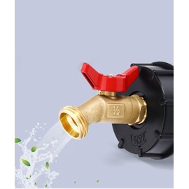 Baieasy IBC Tote Valve, 75 mm NPT DN50 Tote Tank Adapter Ball Valve, 2.95" Coarse Thread Connector Replacement, 2''Coarse Thread IBC Tote Adapter for IBC Tote Water Liquid Containe