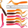 9pcs 3-Color 8" (with Tail Extended) Curly Single Tail Perch