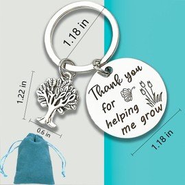 ZYSSXNDM Teacher Keychain Thanksgiving Gifts for Mentor Nanny Gift Preschool Teacher Babysitter Gift Key Chain