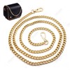 Basetousual Handbag Chains, Handbag Gold Flat Chain, Shoulder Strap Replacement