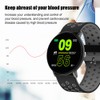 W8S Ultra Thin Round Screen TPU Strap Heart Rate Blood