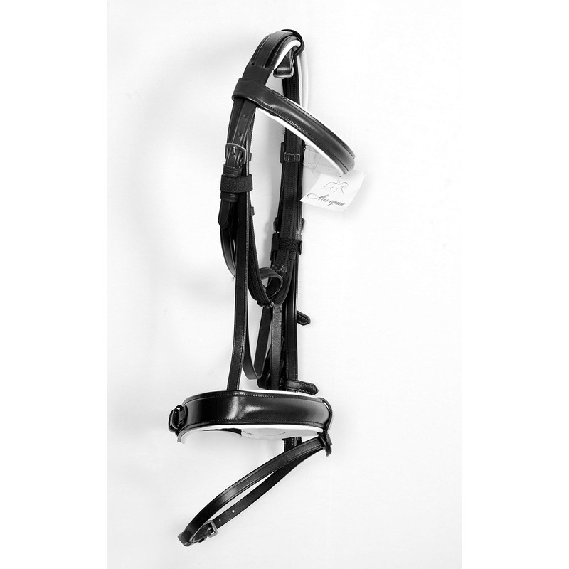 Aces Equine LEATHER BONEFIRE BRIDLE 1.5" BROWBAND 1" NOSE BAND