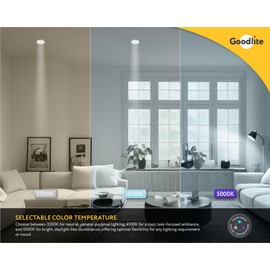 Goodlite LED U-Bend Universal A+B (Bypass or Direct Replacement) 3CCT Light Bulb - 15W, 2200 Lumens, Selectable Color Temp 35k-40k-50k, 120-277v, 1 Side or 2 Side Power, UL Listed, 1ct. (G-20056)