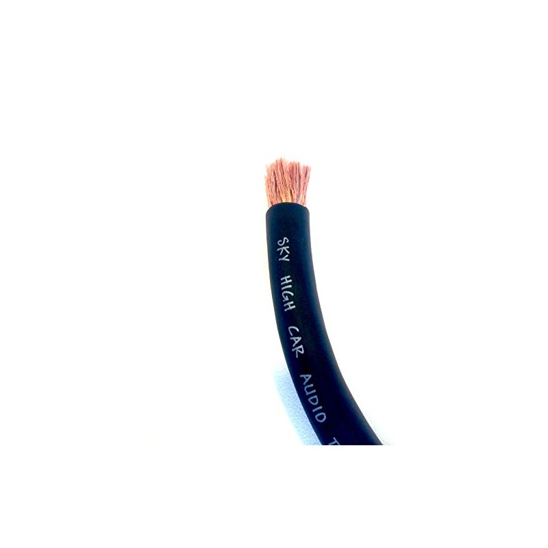 CCA 2/0 Gauge AWG Black Power Ground Wire Sky High