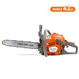 NEOTEC 43CC Gas Top Handle Chainsaw with 16'' Bar Chain 2-Stroke Engine Cut Tree Wood