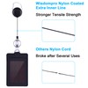 Vertical Wisdompro PU Leather ID Card Holder, Double Sided Pocket,