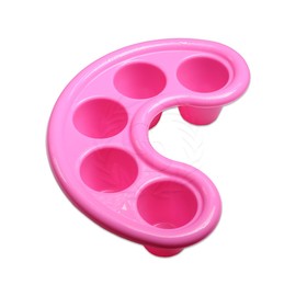 Beauticom Manicure Bowls Nail Art Hand Soak Treatment Bowls (Five Fingers Soak Tray - Pink, 1 Piece)