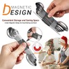 DILISS Magnetic Measuring Spoons Set, Dual Sided, Stainless Steel, Fits