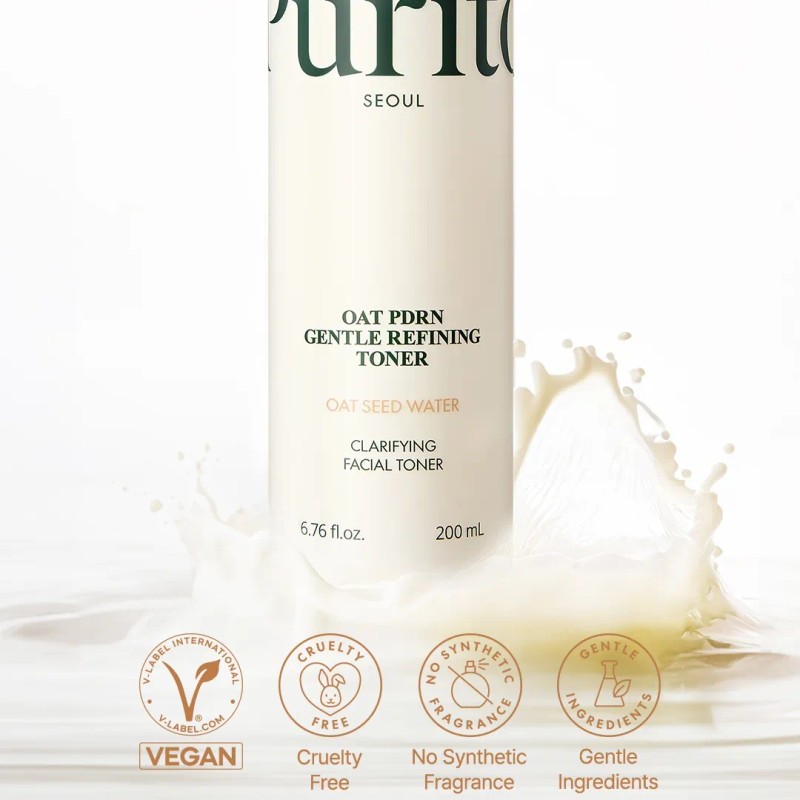 Purito Seoul Oat Pdrn Gentle Refining Toner 200ml Todo Tipo