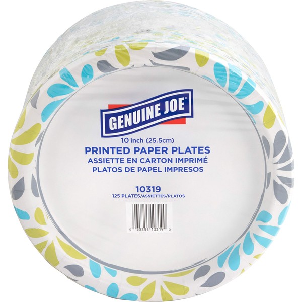 Genuine Joe Paper Plates, 10" (10319)