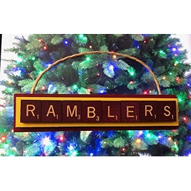 Loyola University Ramblers Chicago Christmas Ornament Tiles Handmade