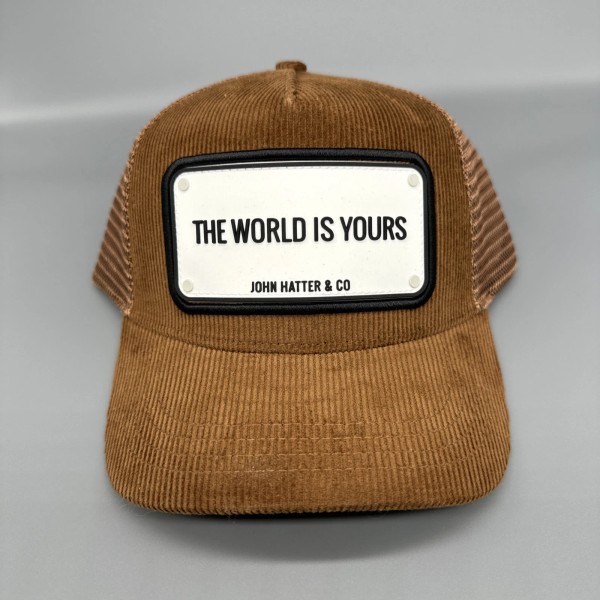 John Hatter Trucker Patch Snapback Mesh Corduroy “The World Is