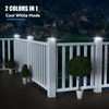 APONUO Solar Post Lights Outdoor, 2 Lighting Modes 16 LEDs