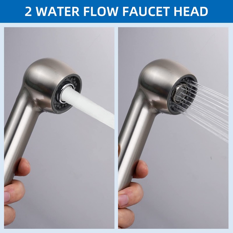 Pull Out Kitchen Faucet Head 2 Function Sink Sprayer Head