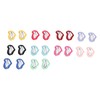 50 Pcs Little Pet Hair Clips Mini Peach Heart Hairpin