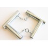 2pc 1" 2 Way L Shaped Corner Slider Canopy Fitting