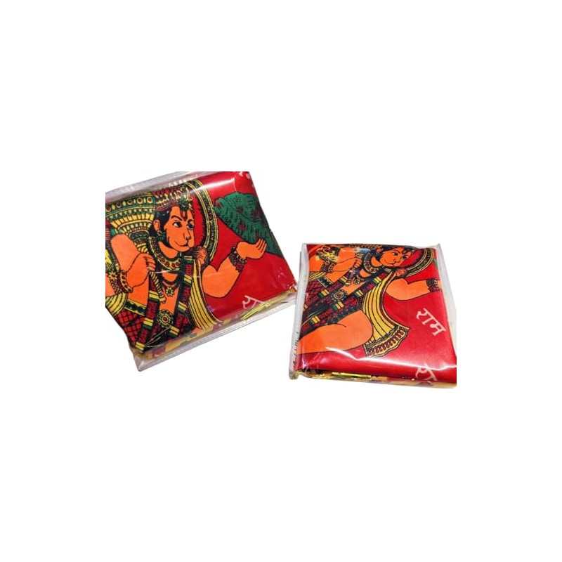 Jai Shri Ram Hanuman Ji Religious Triangle Cloth Flag for