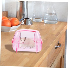 BESPORTBLE Practical Hamster Bathroom Tub Small Pet Bathtub for Guinea Pig Gerbil Mouse Easy Storage Cleaning Random Color