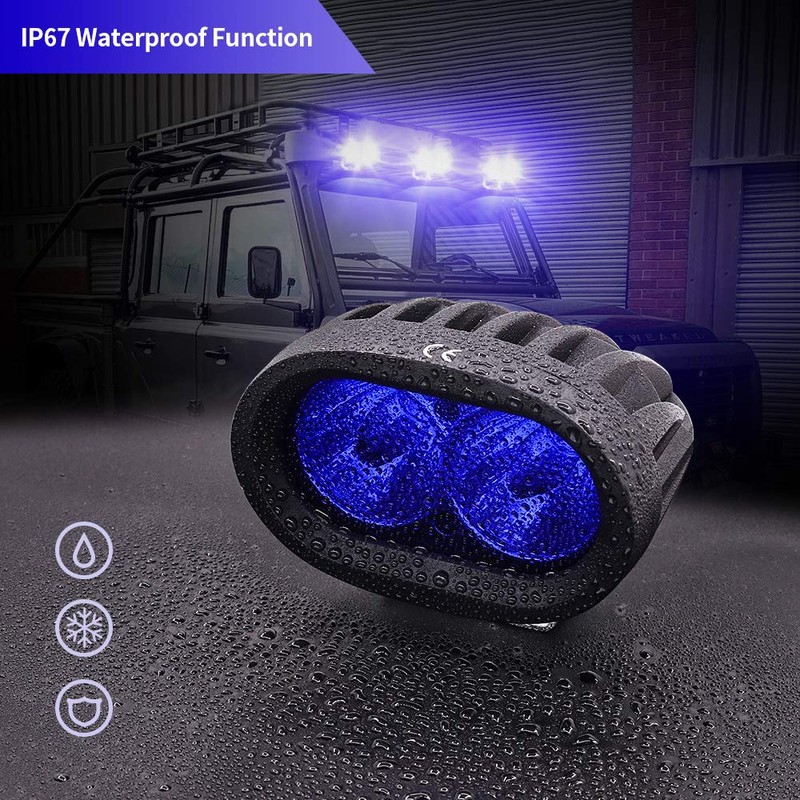 YnGia 20W LED Forklift Light 8PCS Blue Safety Light, Forklift