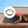 Pastlla 4 Pcs Round Aluminum Rain Gutter Outlet Downspout Adapter,