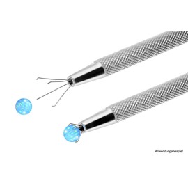 PIERCINGLINE Piercing Tool | Ball Grip Tweezers Ball Holder Stainless Steel, Stainless Steel