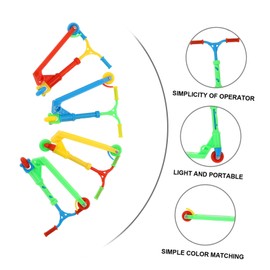 Totority 4pcs Mini Finger Toys Fingertip Movement Games Party Favors Fidget Scooter