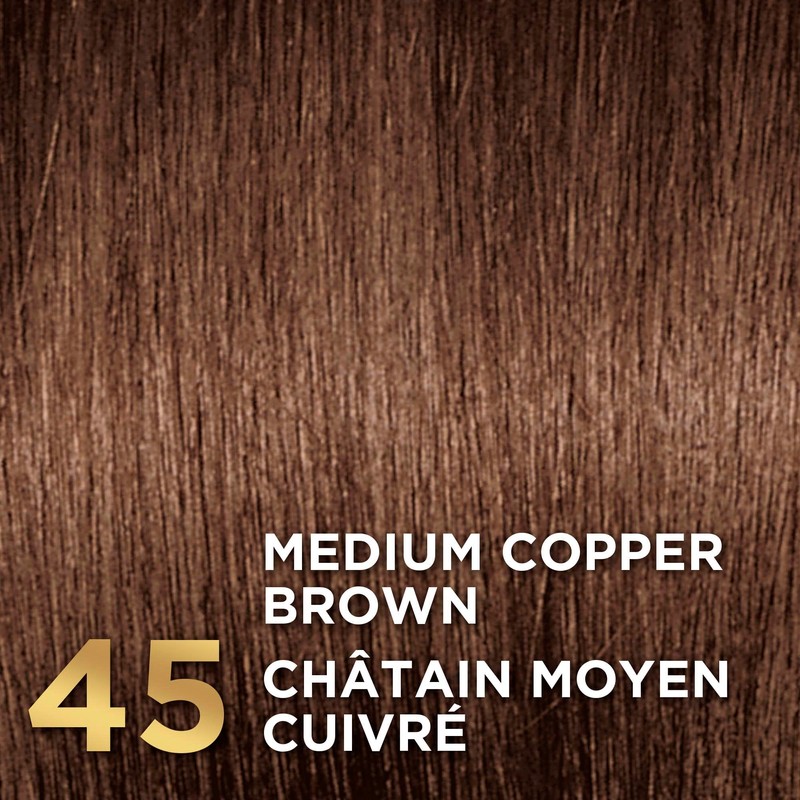 L'Oreal Paris Superior Preference Permanent Hair Color, 45 Medium Copper