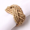 Natural Bamboo Straw Napkin Buckle Twine Napkin Corn Husk Napkin