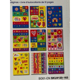 Ooly Stickiville Stickers HAPPY HEART Sticker Book Stickers 10 Pages