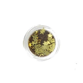 Stargazer Cosmetic Glitter Stars for use on the face - Gold, 5036469042096