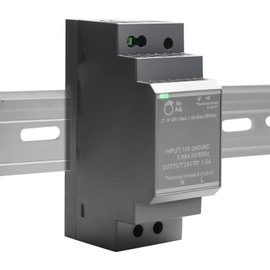 DIN Rail Power Supply 24 V: 24 VDC 30 W 1.5 A, HDR-30-24 DIN Rail Switching Power Supply DIN Rails, DIN Rail Transformer for Industrial Automation System