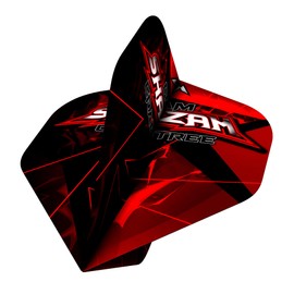 Mission Darts Mission Solo Dart Flight | No. 2 Standard Shape | 100 Micron, Cam Crabtree, 1 Set of 3 Flights (F4205)