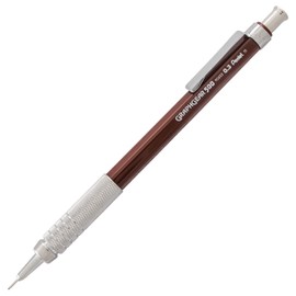 Pentel Arts GraphGear 500 Premium Drafting Pencil, 0.3mm, Brown Barrel, 1-Pack (PG523EPABP)