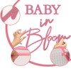 MASTRON Baby in Bloom Sign, 16”x24” Felt Letter Baby Shower